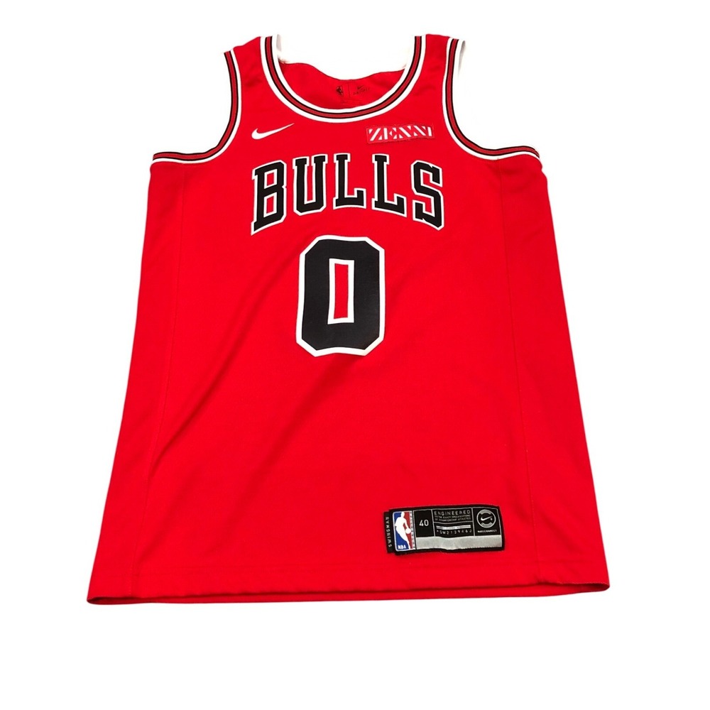 Nike Chicago Bulls Jersey Mens S Red Coby White‎ 0 Swingman Dri-Fit 903975-657